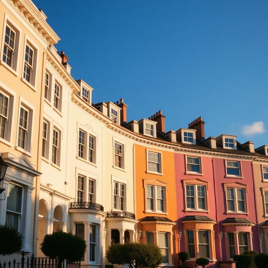 Classic UK terrace street